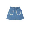 Carine Denim Mini Skirt, Blue - Skirts - 1 - thumbnail