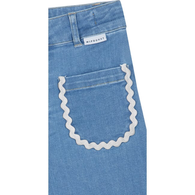 Carine Denim Pant, Blue - Pants - 2