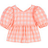 Colette Vichy Blouse, Coral - Blouses - 2