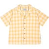 Matteo Vichy Shirt, Yellow - Shirts - 1 - thumbnail