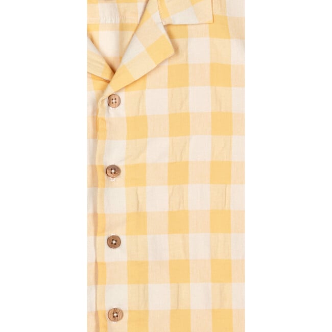 Matteo Vichy Shirt, Yellow - Shirts - 2