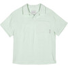 Nicolo Muslin Polo Shirt, Green Lily - Polo Shirts - 1 - thumbnail