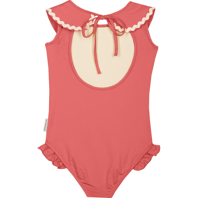 Lola Collared Swimsuit, Coral