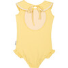 Lola Collared Swimsuit, Bamboo Yellow - One Pieces - 1 - thumbnail