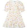 Océane Linen Dress, Cream & Rust - Dresses - 1 - thumbnail