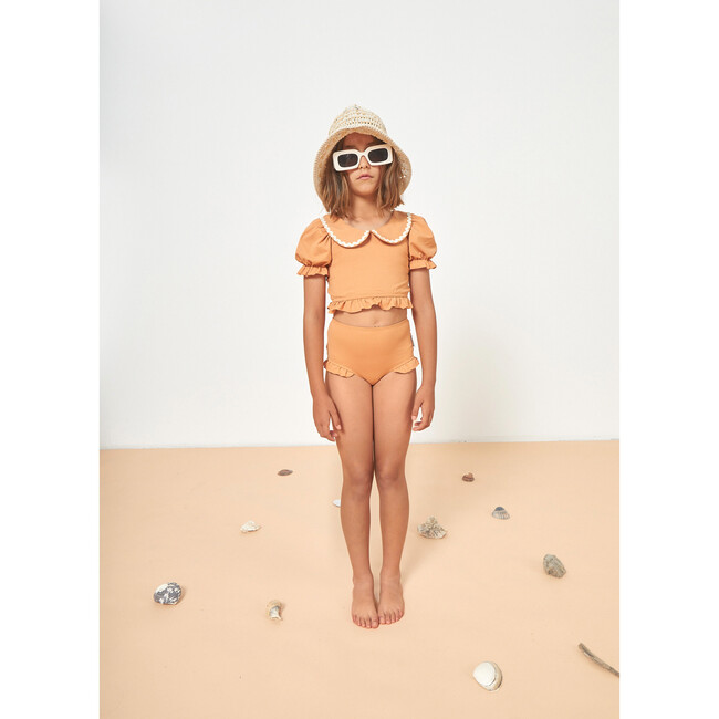 Catalina Collared Swimsuit, Peach - Two Pieces - 3