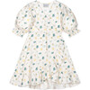 Océane Linen Dress, Cream & Green Lily - Dresses - 1 - thumbnail