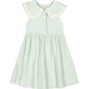 Alice Muslin Collared Dress, Green Lily - Dresses - 2