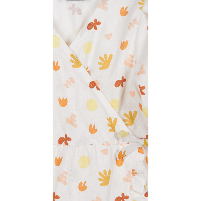 Océane Linen Dress, Cream & Rust - Dresses - 2