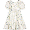 Marjorie Flower Muslin Dress, Cream & Green Lily - Dresses - 1 - thumbnail