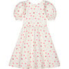 Marjorie Flower Muslin Dress, Cream & Coral - Dresses - 2