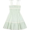 Anette Muslin Dress, Green Lily - Dresses - 1 - thumbnail