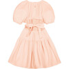 Marine Muslin Cut-Out Dress, Salmon - Dresses - 1 - thumbnail