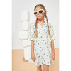 Océane Linen Dress, Cream & Green Lily - Dresses - 4
