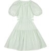 Marine Muslin Cut-Out Dress, Green Lily - Dresses - 2