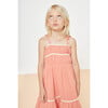 Anette Muslin Dress, Coral - Dresses - 3