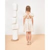 Marjorie Flower Muslin Dress, Cream & Coral - Dresses - 4