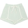 Anette Muslin Short, Green Lily - Shorts - 1 - thumbnail