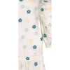 Marjorie Flower Muslin Dress, Cream & Green Lily - Dresses - 3