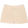 Carola Openwork Short, Beige - Shorts - 1 - thumbnail