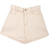 Alice Denim Short, Beige - Shorts - 1 - thumbnail