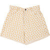 Alice Dots Denim Short, Beige - Shorts - 1 - thumbnail