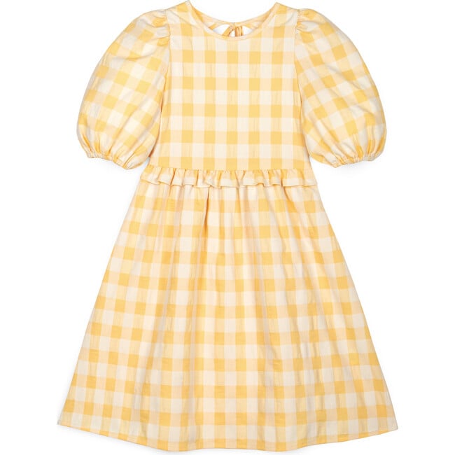 Isabelle Vichy Dress, Yellow - Dresses - 2