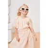 Marine Muslin Cut-Out Dress, Salmon - Dresses - 5