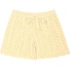 Nora Cotton Openwork Short, Vainilla - Shorts - 1 - thumbnail