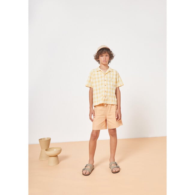 Léo Sarga Bermuda, Peach - Shorts - 3