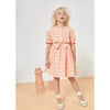 Margot Vichy Cut-Out Dress, Coral - Dresses - 4