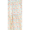 Mia Satin Skirt, Cream & Green Lily - Skirts - 2