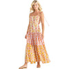 Womens Marilyn Dress, Gilded Floral Mix - Dresses - 1 - thumbnail