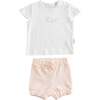 Spring Birds Summer Outfit, White - Mixed Apparel Set - 1 - thumbnail