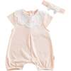 Spring Birds Shortie & Headband, Pink - Bodysuits - 1 - thumbnail