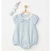 Spring Birds Shortie & Headband, Light Blue - Onesies - 2