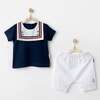 Sailor Bear Summer Outfit, Navy - Mixed Apparel Set - 2