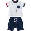 Sailor Bear Pocket Outfit, White - Mixed Apparel Set - 1 - thumbnail