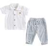 Safari Plaid Formal Outfit, White - Mixed Apparel Set - 1 - thumbnail