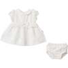 Happy Days Cotton Dress, White - Dresses - 1 - thumbnail