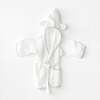 Muslin Cotton Bathrobe, White - Robes - 2