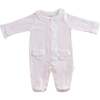 Duck Pocket Ruffle Babygrow, Pink - Onesies - 1 - thumbnail