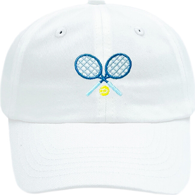 Tennis Baseball Hat, White