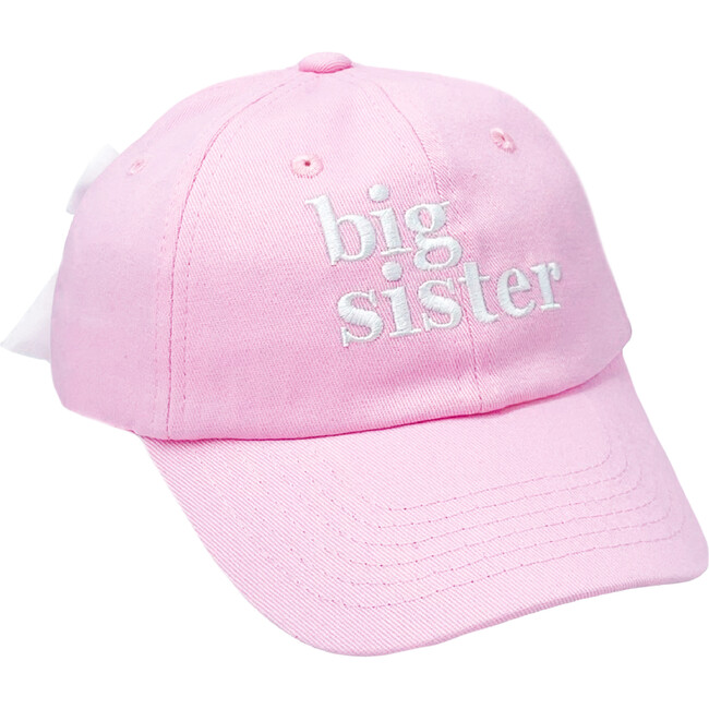Big Sister Bow Baseball Hat, Pink