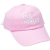 Big Sister Bow Baseball Hat, Pink - Hats - 1 - thumbnail