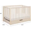 Colby 4-in-1 Convertible Crib With Trundle Drawer, Washed Natural - Cribs - 9