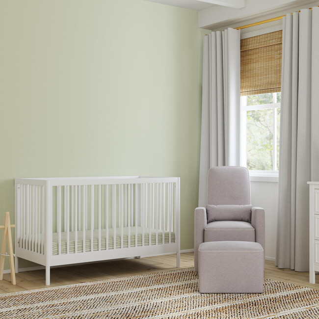 Birdie 3-In-1 Convertible Crib, White - Cribs - 3