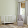 Birdie 3-In-1 Convertible Crib, White - Cribs - 3