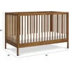 Birdie 3-In-1 Convertible Crib, Walnut - Cribs - 9