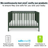 Birdie 3-In-1 Convertible Crib, Forest Green - Cribs - 6